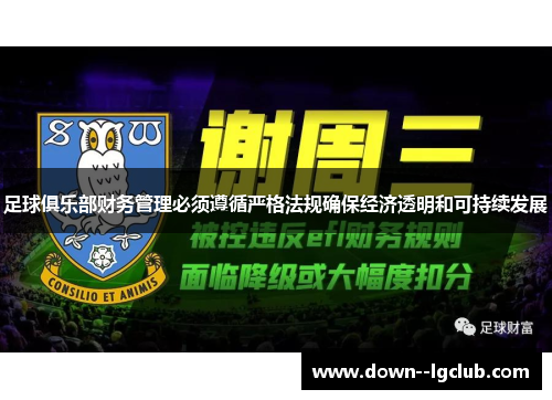足球俱乐部财务管理必须遵循严格法规确保经济透明和可持续发展